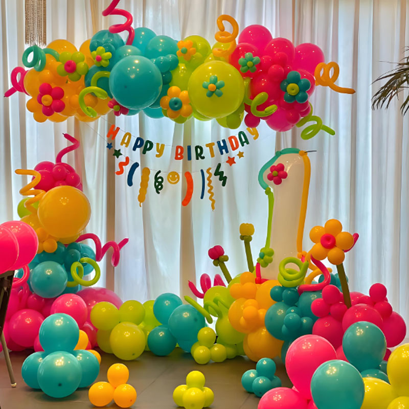 Birthday decoration scene