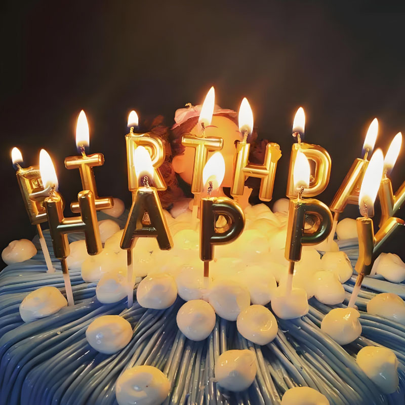 Birthday number candle